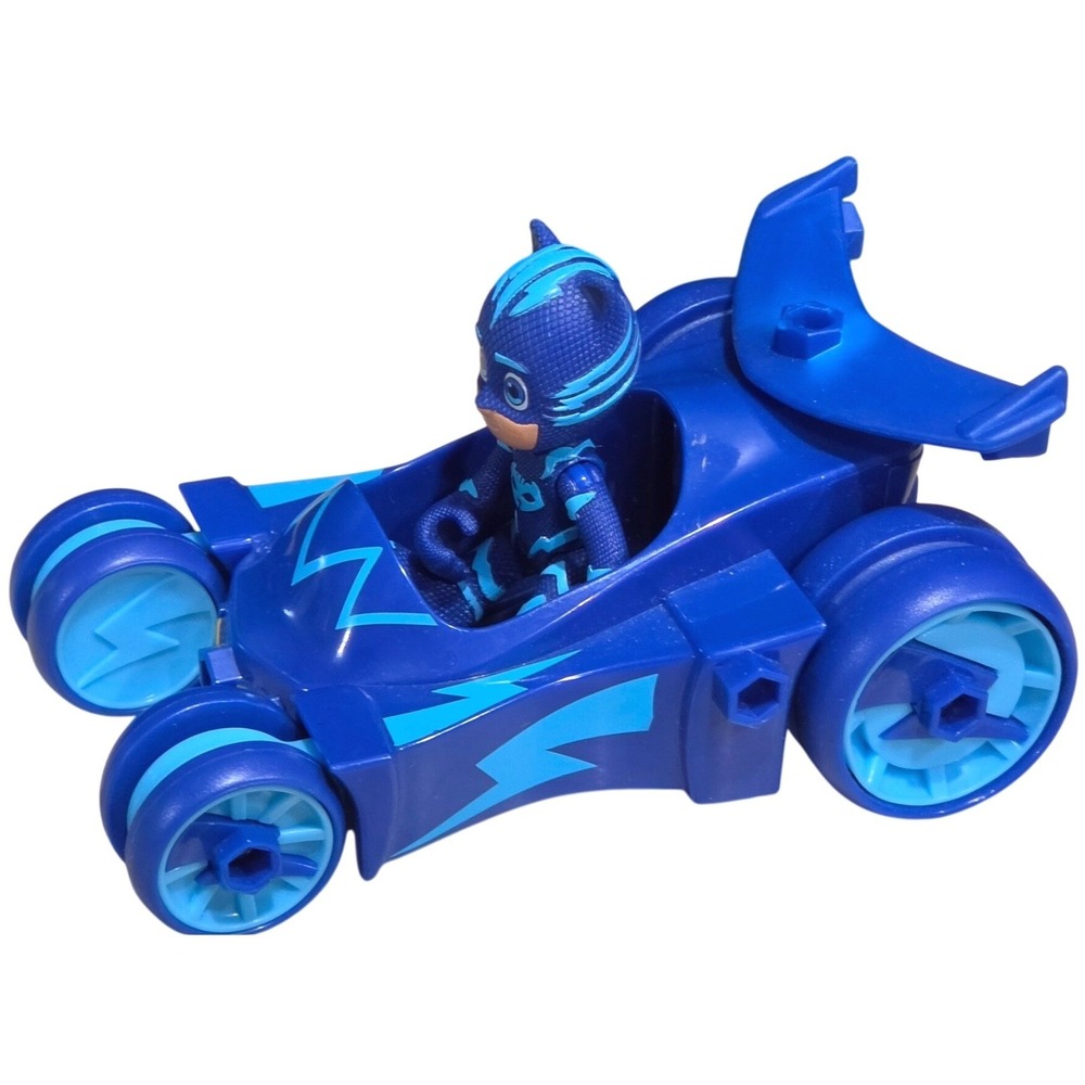 PJ Masks Catboy Figure and Cat-Car Vehicle Set Blue Hero ID Compatible Toy